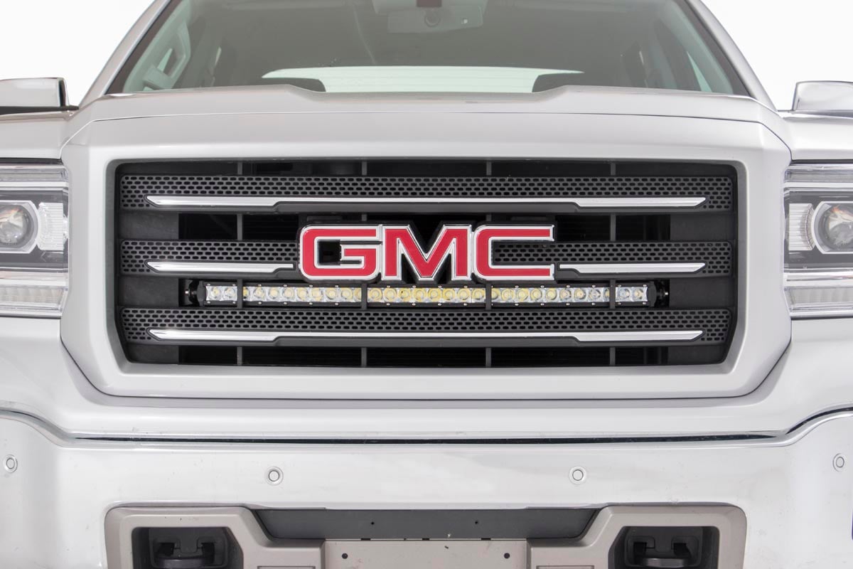 LED Light Kit | Behind Grille Mount | 30" Chrome Single Row | Chevy/GMC 1500 (14-18 & Classic) - Lighting & Acc (Image 3 of 5)