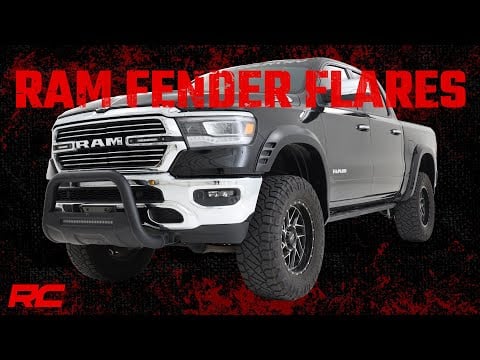 RC SF1 Fender Flares | PS2 Bright Silver | Ram 1500 2WD/4WD (2019-2024) (manufacturer page)