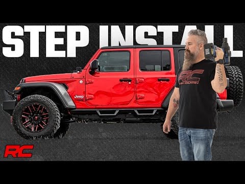 RC Contoured Drop Steps | 4 Door | Jeep Wrangler JL (21-25)/Wrangler Unlimited (18-26) (manufacturer page)