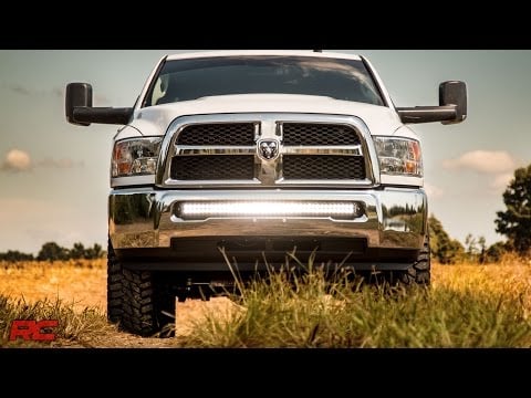 RC LED Light Kit | Bumper Mount | 40" Black Dual Row | Ram 2500/3500 4WD (11-18) (manufacturer page)