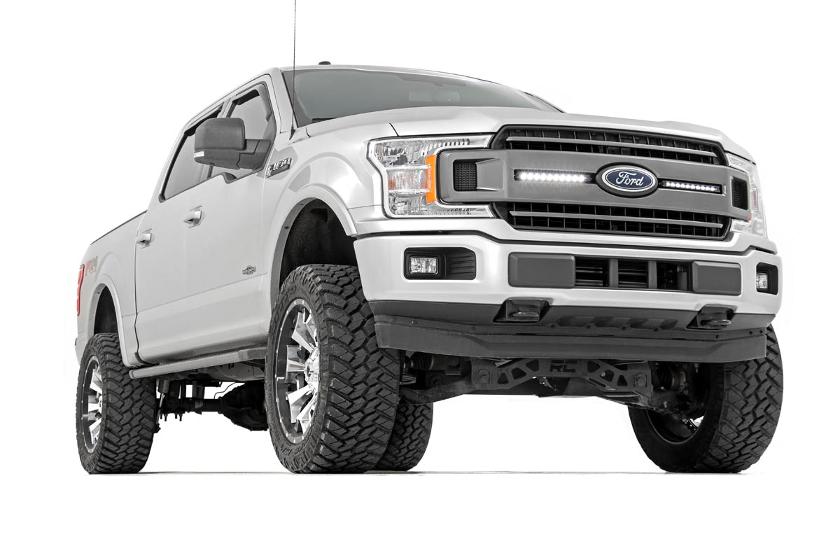 LED Light Kit | Grille Mount | 10" Black Slimline Pair | Ford F-150 (18-20) - Lighting & Acc (Image 3 of 6)