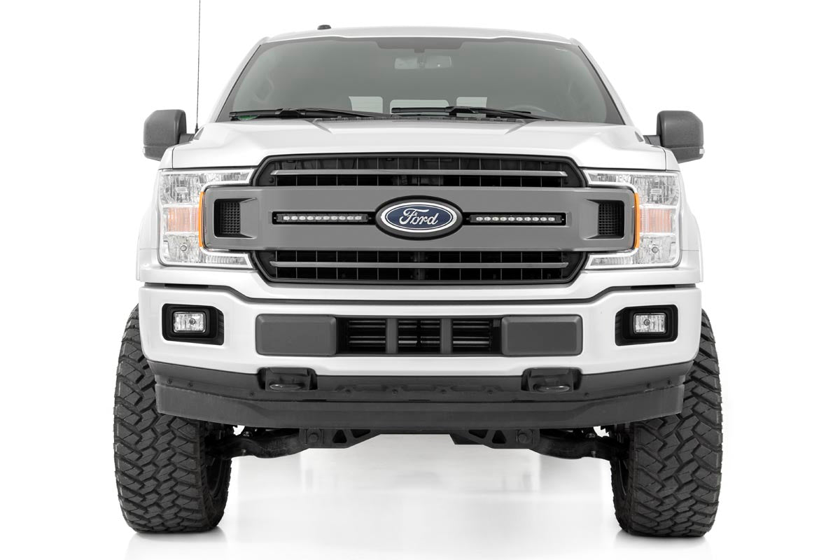 LED Light Kit | Grille Mount | 10" Black Slimline Pair | Ford F-150 (18-20) - Lighting & Acc (Image 4 of 6)