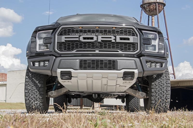 RC LED Light Kit | Fog Mount | Triple 2" Black Pair | White DRL | Ford Raptor (17-20) (manufacturer page)
