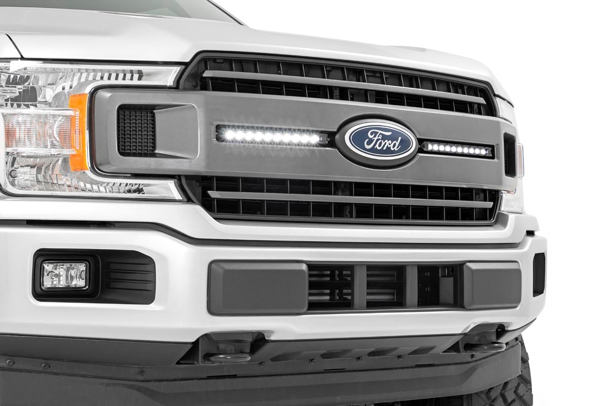 LED Light Kit | Grille Mount | 10" Black Slimline Pair | Ford F-150 (18-20) - Lighting & Acc (Image 5 of 6)