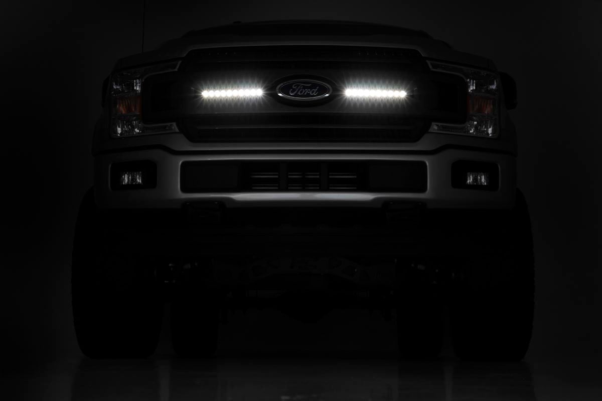 LED Light Kit | Grille Mount | 10" Black Slimline Pair | Ford F-150 (18-20) - Lighting & Acc (Image 6 of 6)