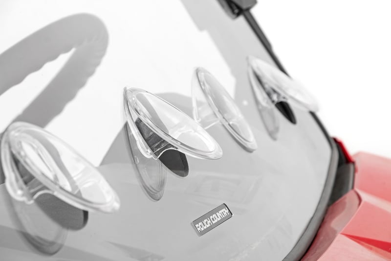 RC Vented Full Windshield | Scratch Resistant | Polaris Ranger 1000/Ranger XP 900/1000 (manufacturer page)