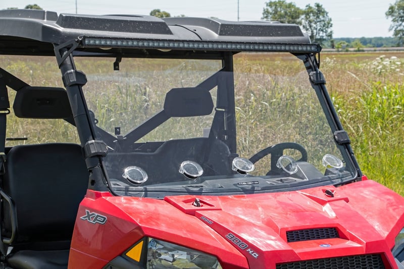RC Vented Full Windshield | Scratch Resistant | Polaris Ranger 1000/Ranger XP 900/1000 (manufacturer page)