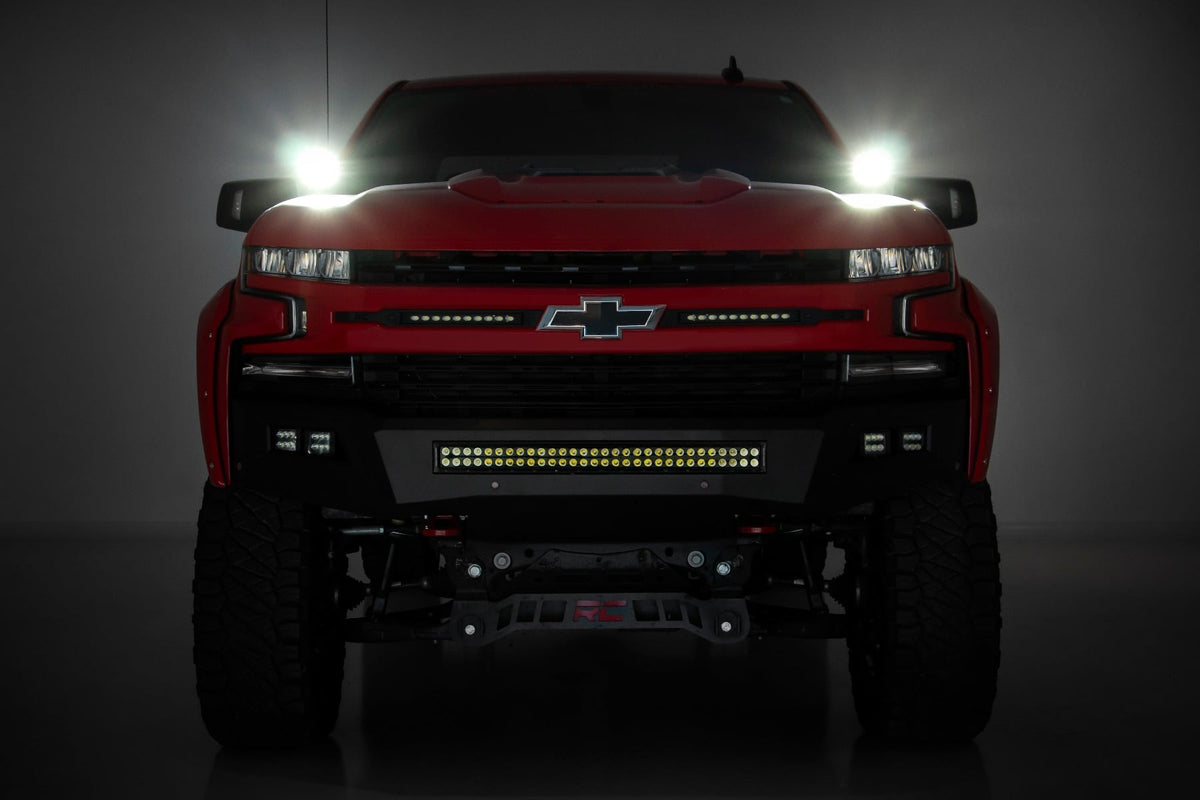 LED Light Kit | Ditch Mount | 2" Black Pair | Flood | Chevy Silverado 1500 (19-26) - Lighting & Acc (Image 6 of 6)