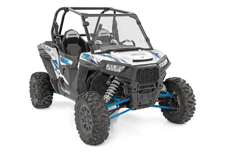 RC Vented Full Windshield | Scratch Resistant | Polaris RZR (manufacturer page)
