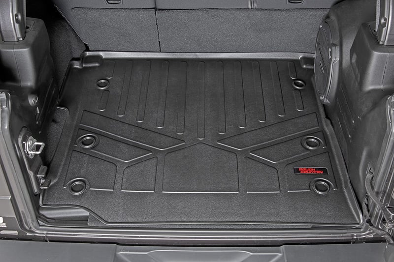 RC Rear Cargo Mat | W/ Sub | Jeep Wrangler Unlimited 4WD (2018-2026) (manufacturer page)