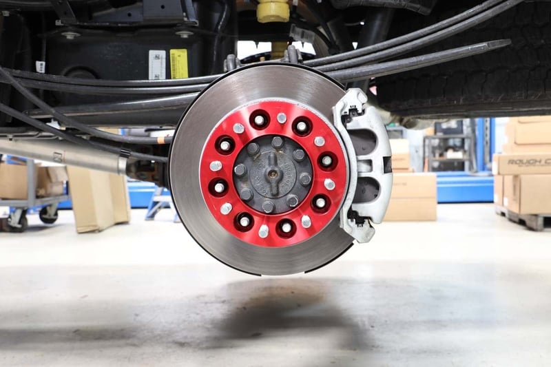 RC 2 Inch Wheel Spacers | 8x170 | Red | Ford F-250/F-350 Super Duty 4WD (03-26) (manufacturer page)