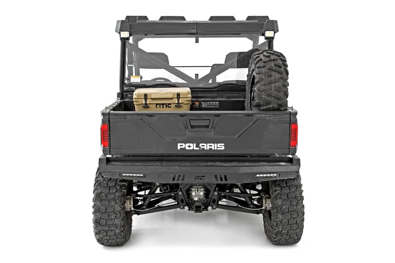 RC LED Light | RR Cage Mount | 2" Black Flood Pair | Polaris Ranger 1000/Ranger XP 900/1000 (manufacturer page)