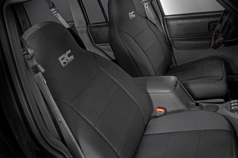 RC Seat Covers | Non Detach Headrest FR and Rear | Jeep Cherokee XJ (84-96) (manufacturer page)