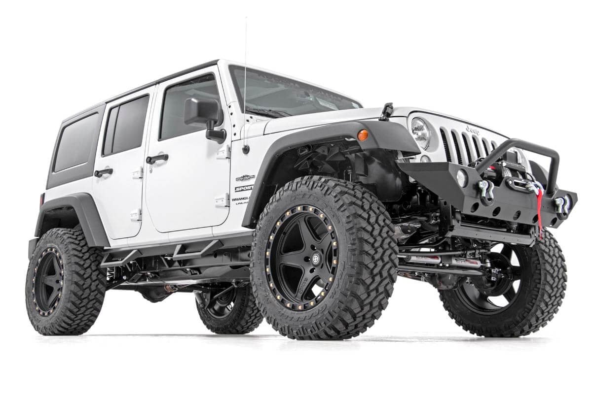 Contoured Drop Steps | 4 Door | Jeep Wrangler Unlimited 2WD/4WD (2007-2018) - Steps & Runningboard (Image 3 of 6)