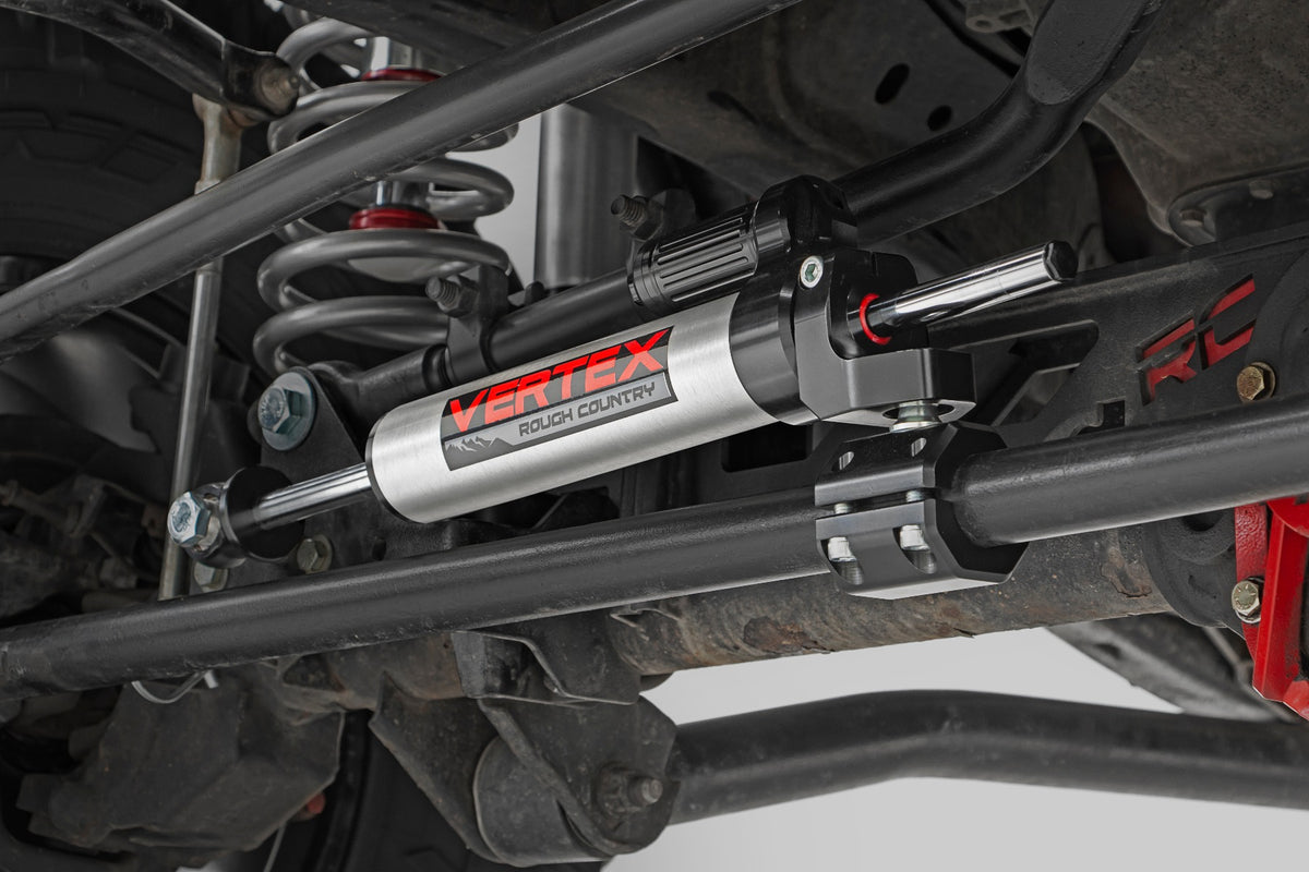 Vertex Steering Stabilizer | Pass-Through | Jeep Wrangler JK/Wrangler Unlimited (07-18) - Vertex Shocks (Image 2 of 4)