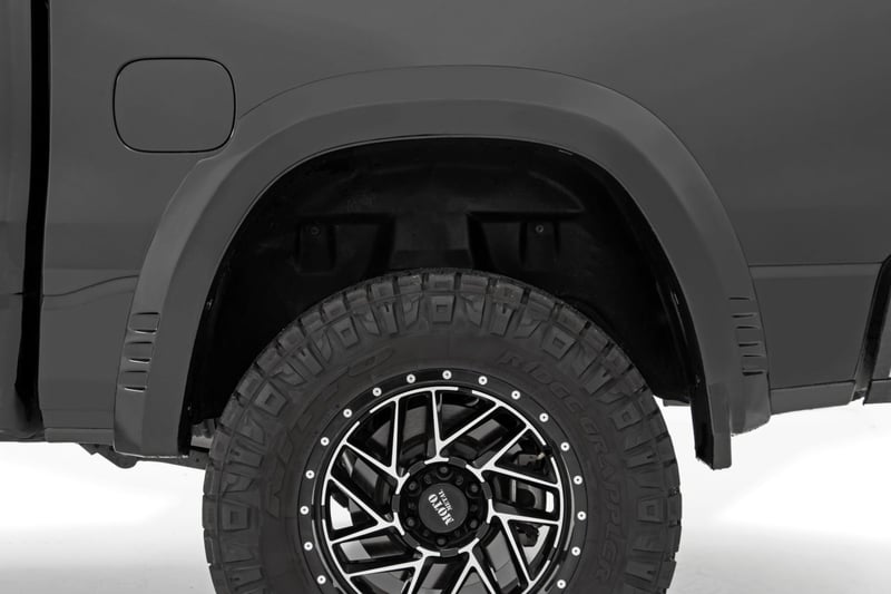 RC SF1 Fender Flares | PS2 Bright Silver | Ram 1500 2WD/4WD (2019-2024) (manufacturer page)