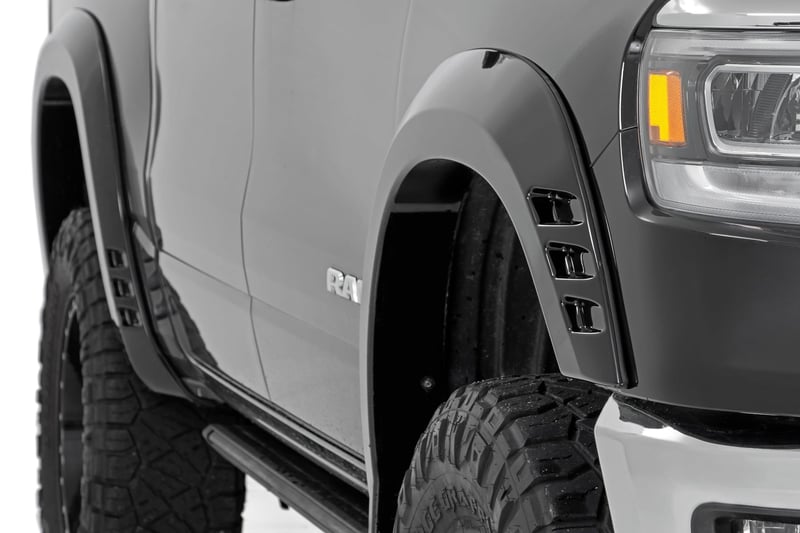 RC SF1 Fender Flares | PRV Delmonico Red | Ram 1500 2WD/4WD (2019-2024) (manufacturer page)