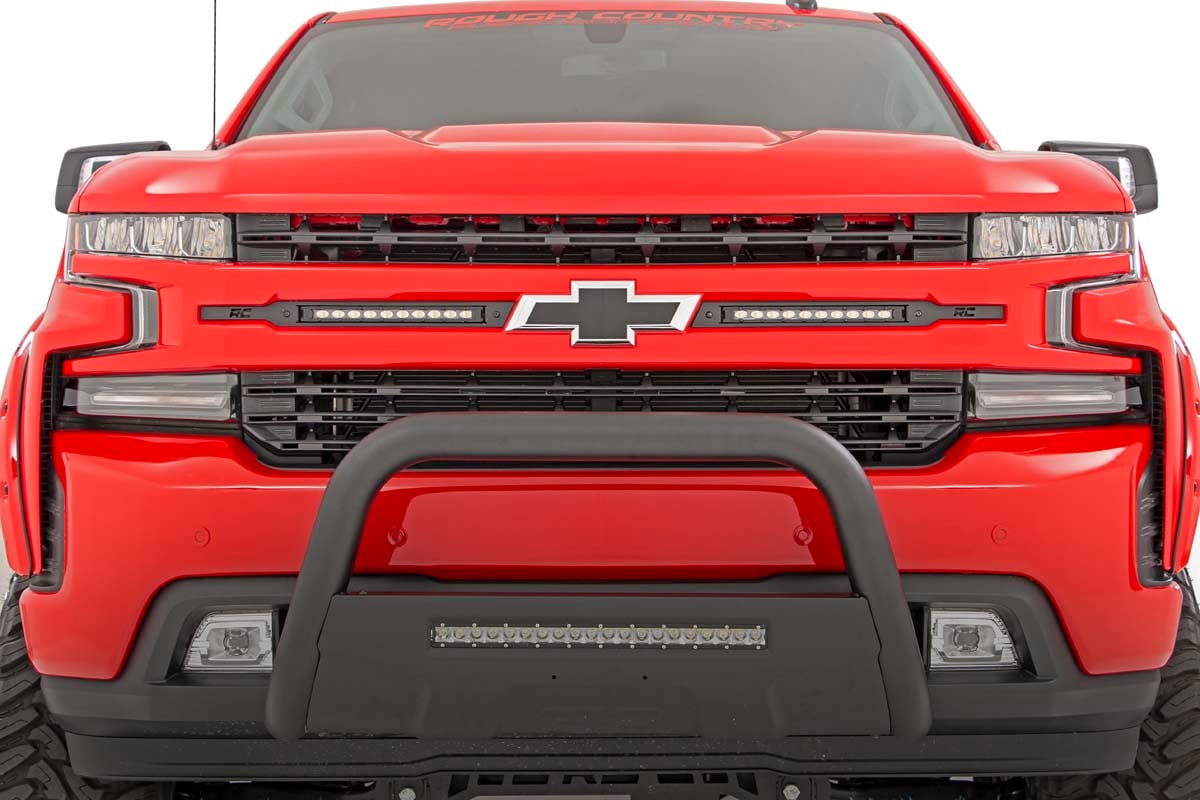 LED Light Kit | Grille Mount | 10" Black Slimline Pair | Chevy Silverado 1500 (19-22) - Lighting & Acc (Image 3 of 5)