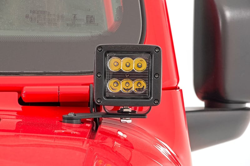 RC LED Light Kit | Hinge Mount | 2" Spectrum Pair | Jeep Gladiator JT/Wrangler JL (18-26) (manufacturer page)