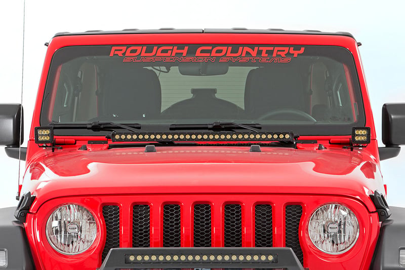 RC LED Light Kit | Hinge Mount | 2" Spectrum Pair | Jeep Gladiator JT/Wrangler JL (18-26) (manufacturer page)
