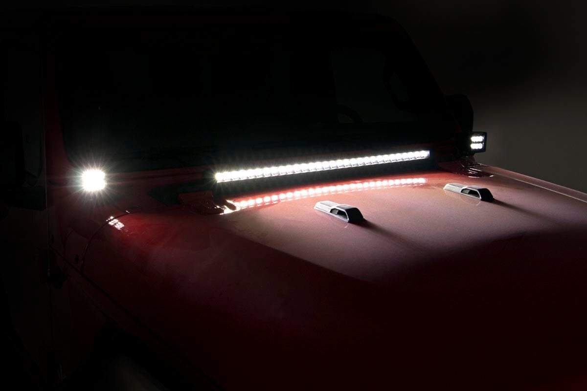 LED Light Kit | Hinge Mount | 2" Spectrum Pair | Jeep Gladiator JT/Wrangler JL (18-26) - Lighting & Acc (Image 4 of 6)