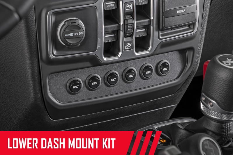 RC MLC-6 | Muliple Light Controller | Lower Dash | Jeep Wrangler JL/Wrangler Unlimited (18-26) (manufacturer page)