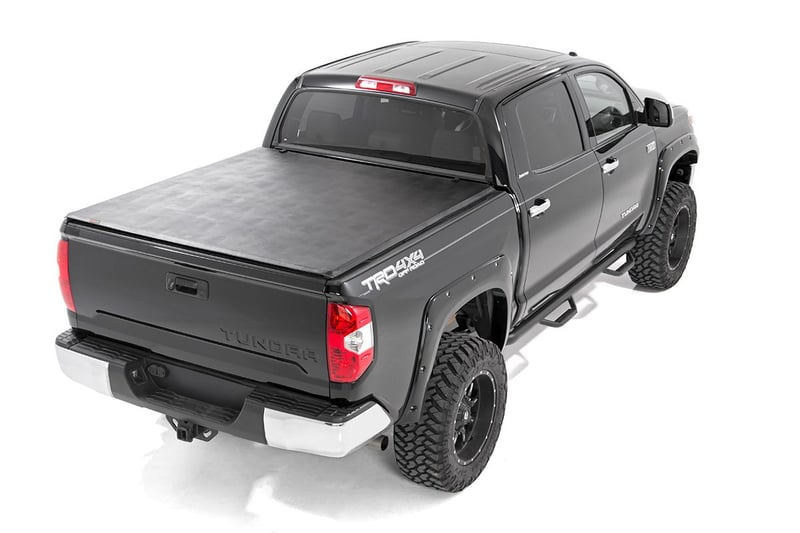 RC Soft Tri-Fold Bed Cover | 5'7" Bed | No OE Rail | Toyota Tundra (07-21) (manufacturer page)