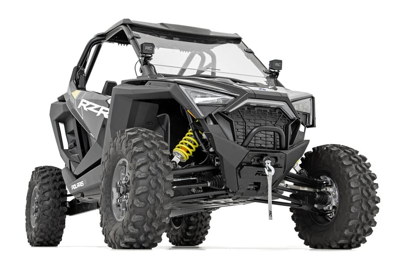RC LED Light Kit | "A" Pillar Mount | 2" Black Pair | Spot | Polaris RZR PRO XP (manufacturer page)