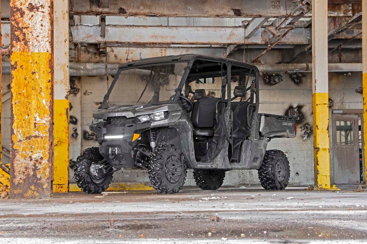 LED Light | Bumper Mount | 12" Black Single Row | Can-Am Defender HD 8/HD 9/HD 10 - Lighting & Acc (Image 4 of 6)