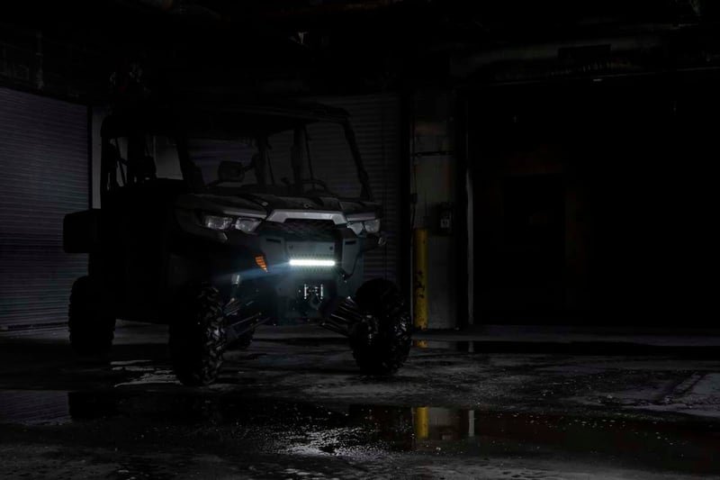 RC 12 Inch Black Series LED Light Bar | Single Row | Cool White DRL (manufacturer page)
