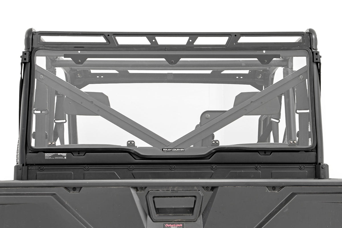 Rear Panel | Scratch Resistant | Polaris Ranger XP 1000 - Windshields (Image 4 of 6)
