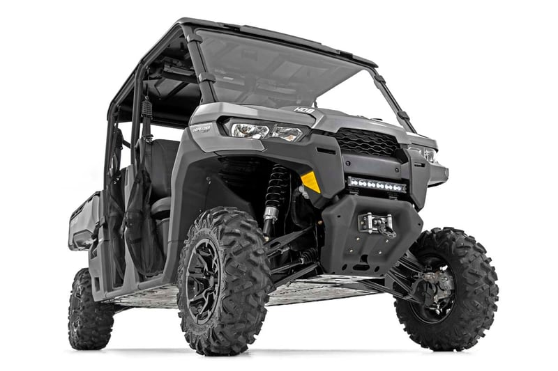 RC LED Light | Bumper Mount | 12" Black Single Row | Can-Am Defender HD 8/HD 9/HD 10 (manufacturer page)