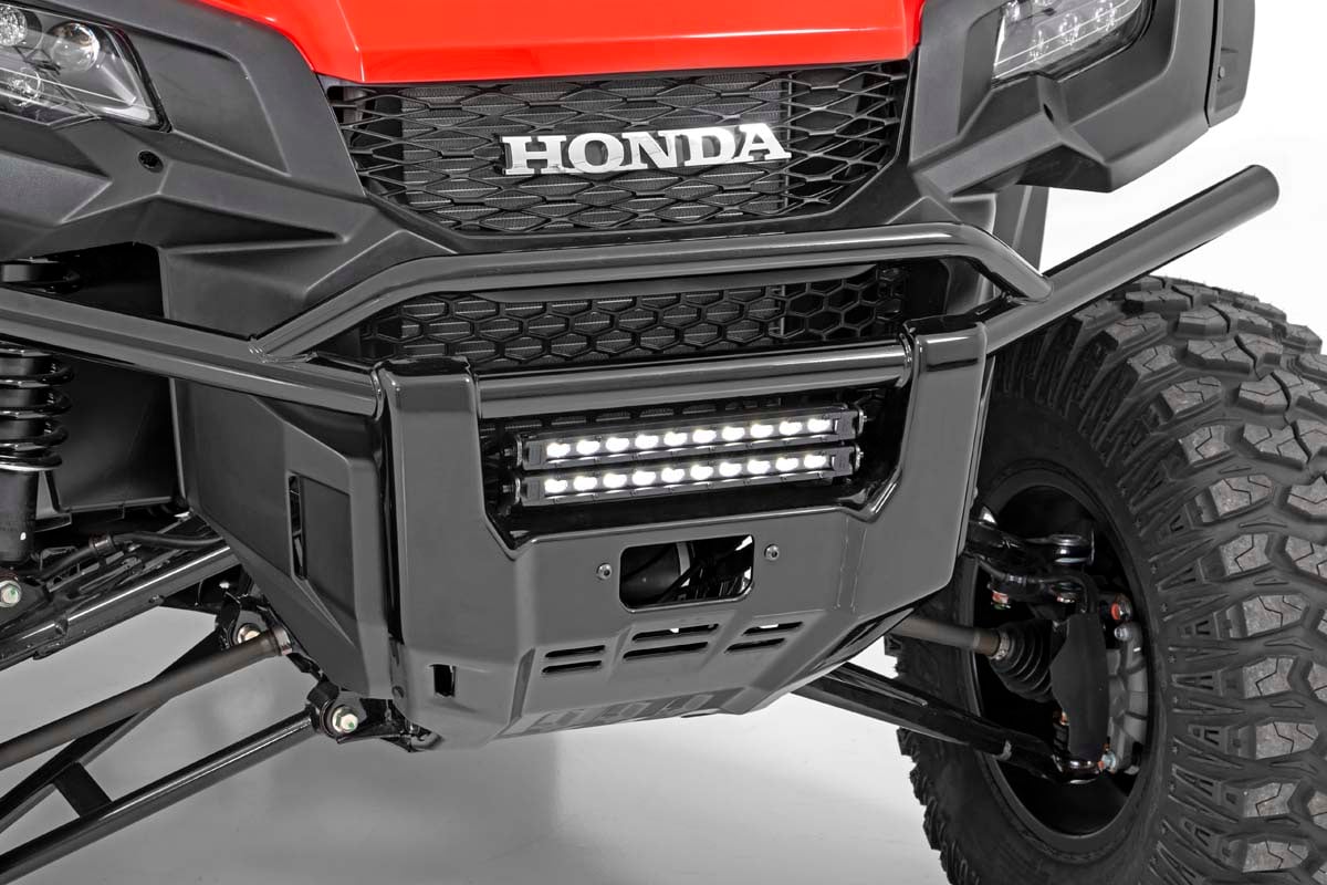 RC LED Light Kit | Bumper Mount | 10" Black Slimline Pair | Honda Pioneer 1000 (manufacturer page)