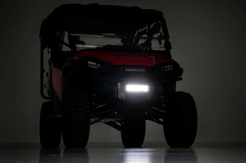 RC LED Light Kit | Bumper Mount | 10" Black Slimline | Honda Pioneer 1000 (manufacturer page)