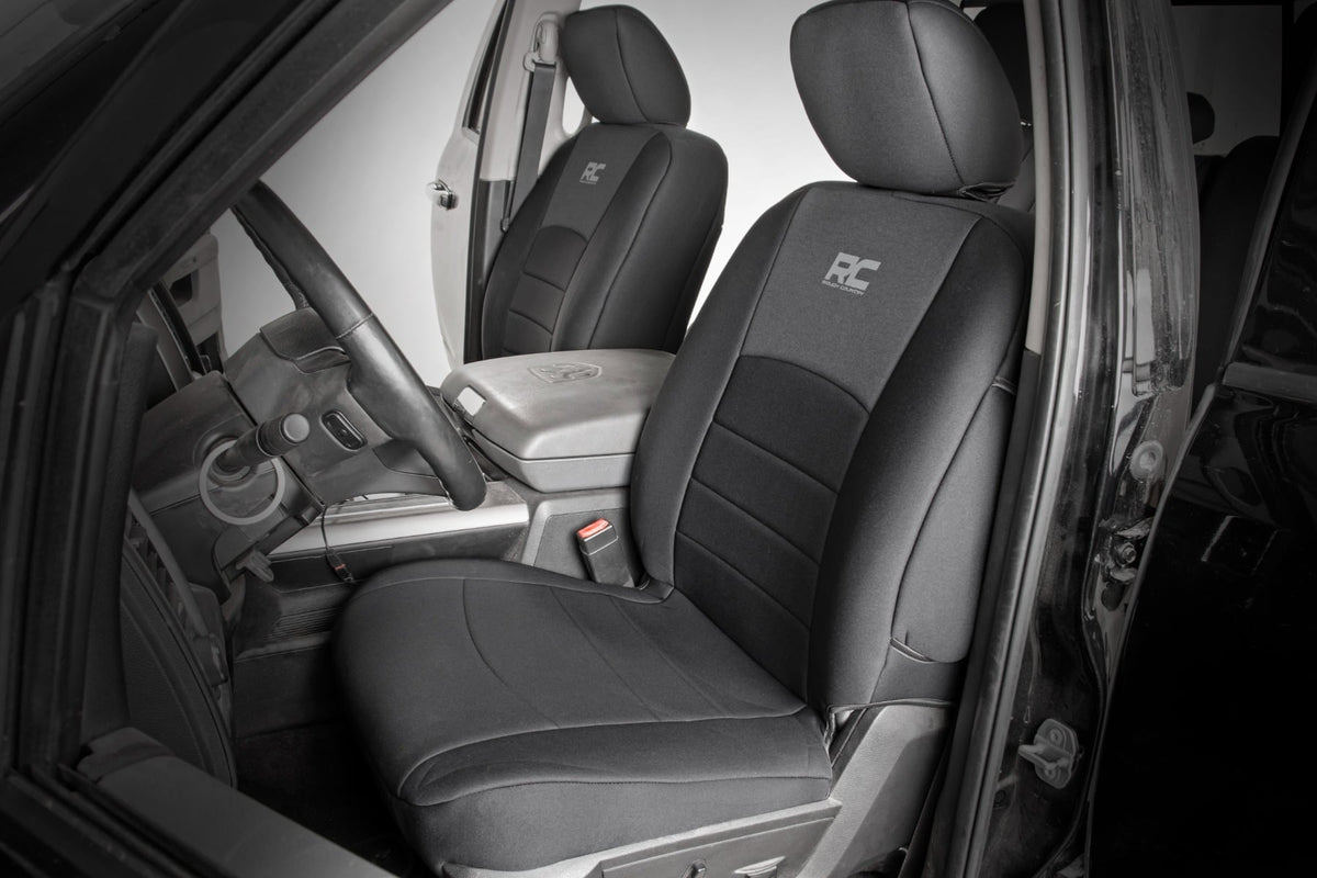 Rough Country 91068 Seat Covers | FR Bucket RR Full bench | Ram 1500 (09-18)/2500 (11-18)/3500 (11-18) - Image 2
