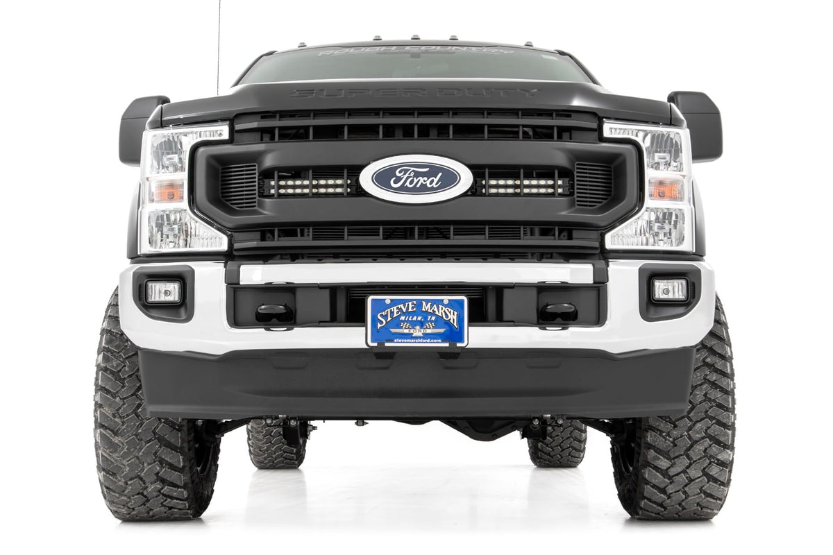 LED Light Kit | Grille Mount | 10 Inch Black | Slimline | Ford F-250 Super Duty (20-22) - Lighting & Acc (Image 2 of 6)