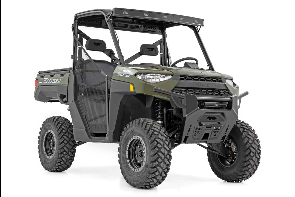 LED Light Kit | Bumper Mount | 12" Black Single Row | Polaris Ranger XP 1000 - Lighting & Acc (Image 2 of 6)