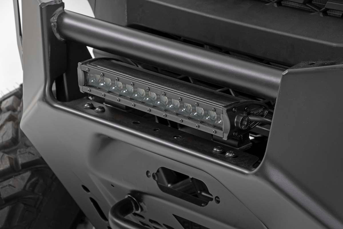 LED Light Kit | Bumper Mount | 12" Black Single Row | White DRL | Polaris Ranger XP 1000 - Lighting & Acc (Image 3 of 6)