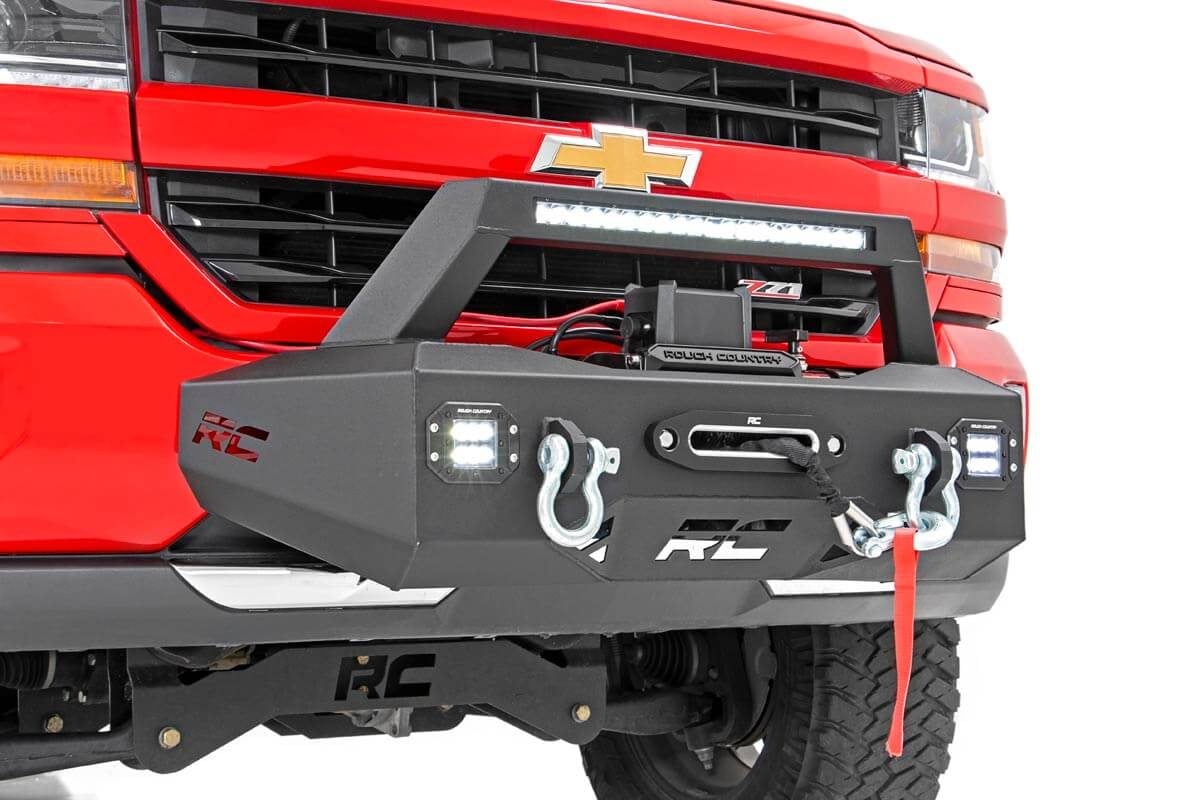 EXO Winch Mount Kit | Chevy Silverado 1500 2WD/4WD (2007-2018 & Classic) - Bumpers (Image 1 of 6)