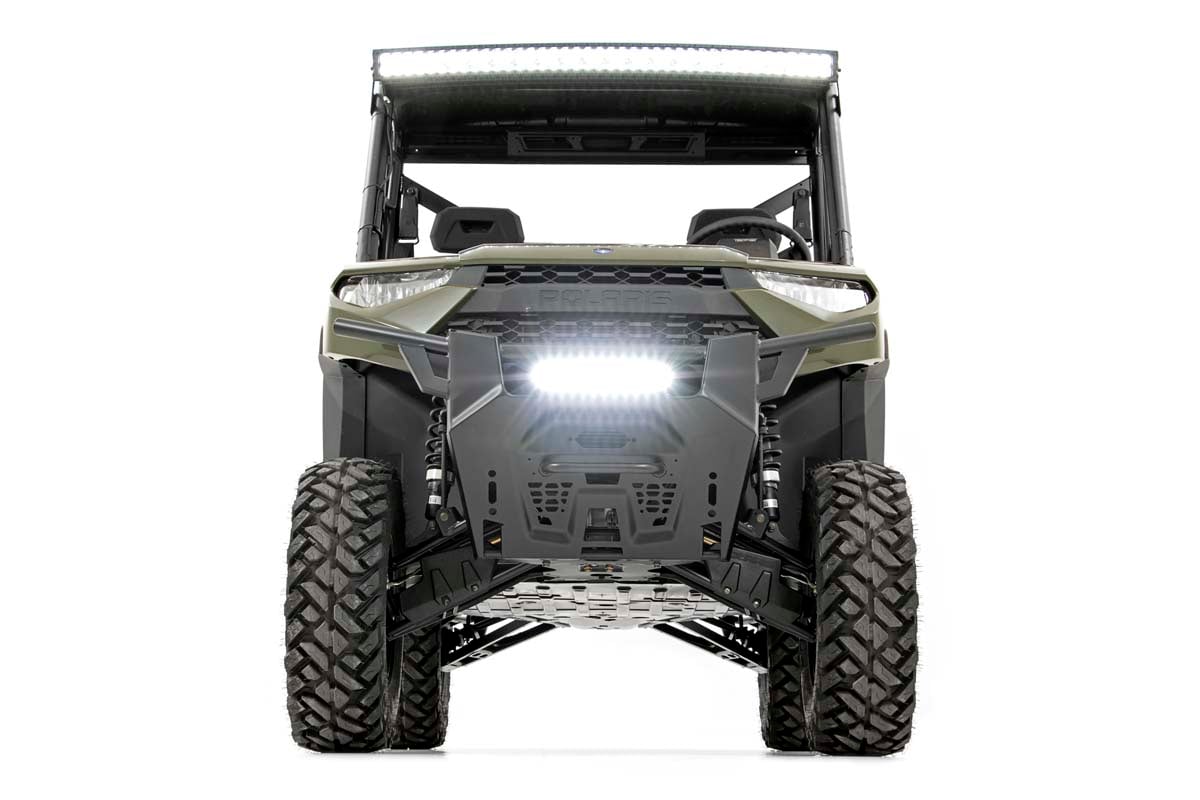 LED Light Kit | Bumper Mount | 12" Black Single Row | Polaris Ranger XP 1000 - Lighting & Acc (Image 4 of 6)
