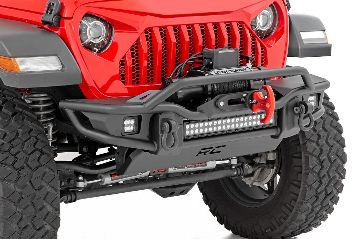 Front Winch Bumper | Tubular | Skid Plate | Jeep Gladiator JT/Wrangler JK & JL/Wrangler Unlimited - Bumpers (Image 1 of 6)