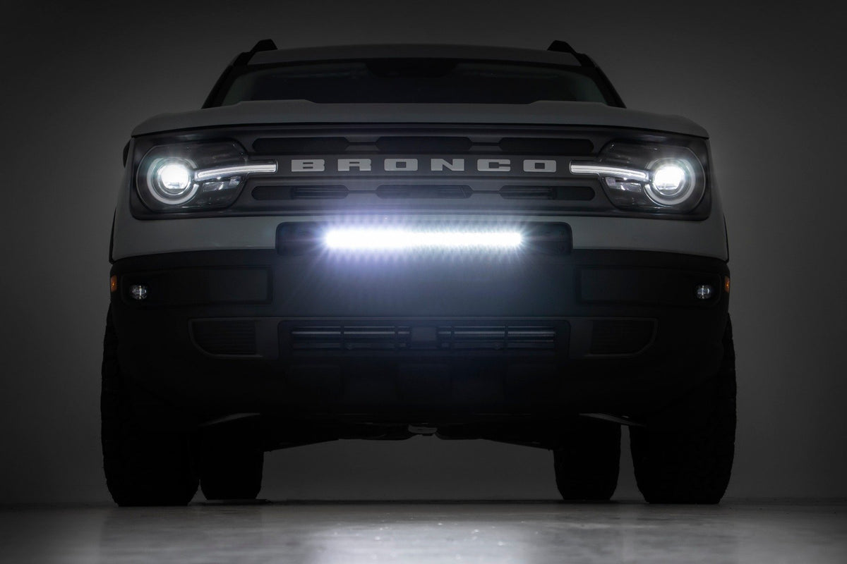 20 Inch Black Series LED Light Bar | Single Row | Amber DRL - Lighting & Acc (Image 5 of 6)