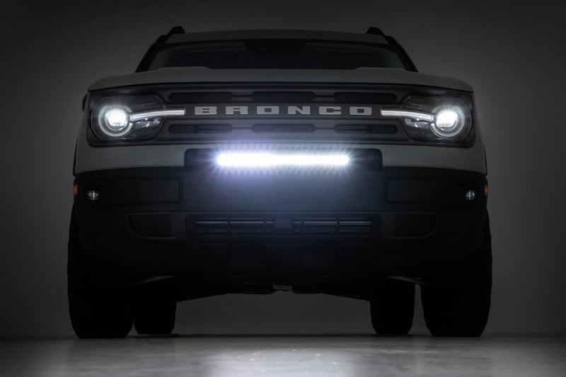 RC 20 Inch Black Series LED Light Bar | Single Row | Cool White DRL (manufacturer page)