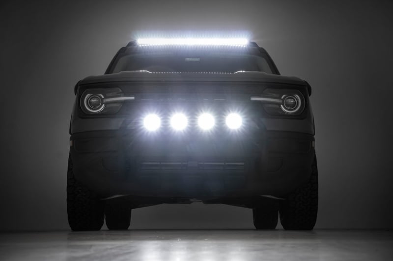 RC LED Light Kit | Roof Rack Mount | 40" Black Single Row | Ford Bronco Sport (21-26) (manufacturer page)
