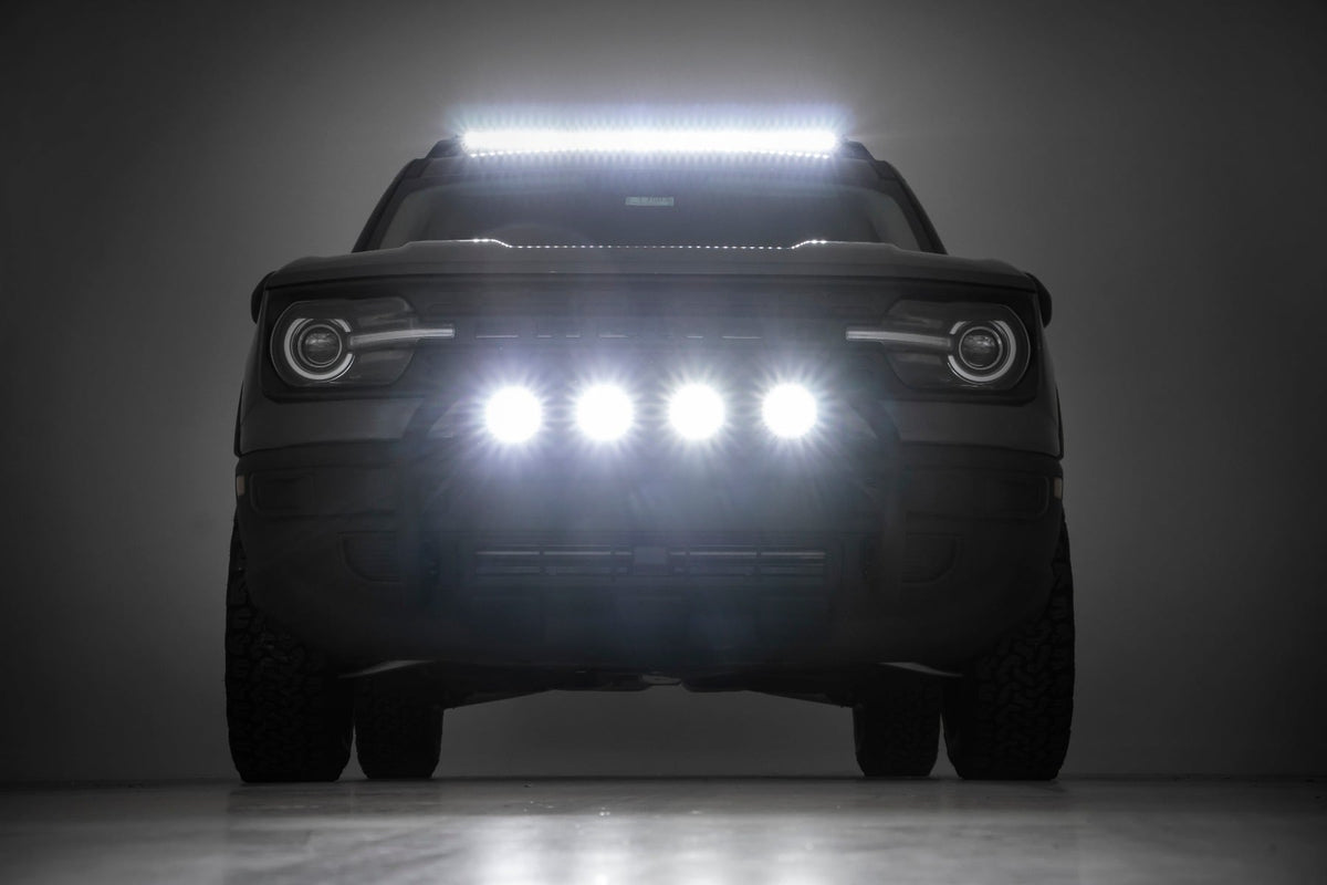 Nudge Bar | 20 Inch BLK DRL Single Row LED | Ford Bronco Sport 4WD (21-24) - Bull Bars (Image 6 of 6)