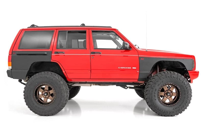 RC Fender & Quarter Panel Armor | Rear | Combo | Jeep Cherokee XJ 2WD/4WD (97-01) (manufacturer page)
