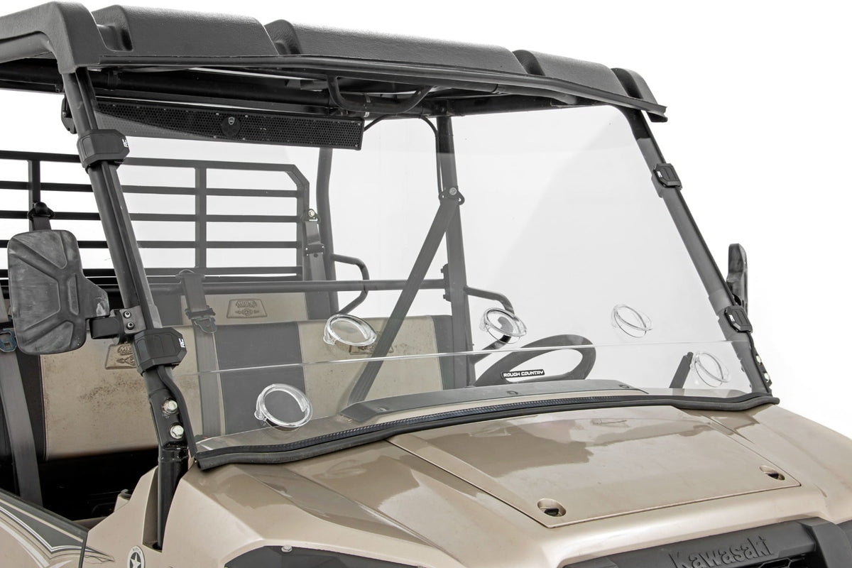 Vented Full Windshield | Scratch Resistant | Kawasaki Mule PRO-FX - Windshields (Image 4 of 6)