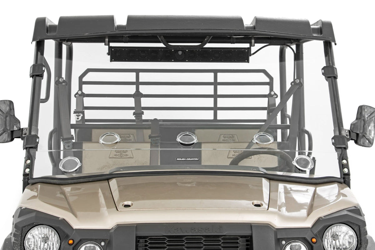 Vented Full Windshield | Scratch Resistant | Kawasaki Mule PRO-FX - Windshields (Image 5 of 6)
