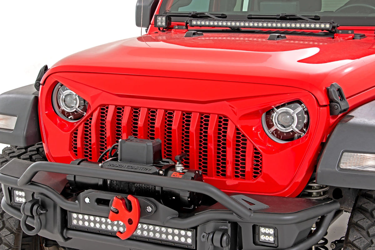 9 Inch DRL Halo LED Headlights | DOT Approved | Jeep Gladiator JT/Wrangler JL (18-26) - Lighting & Acc (Image 4 of 6)