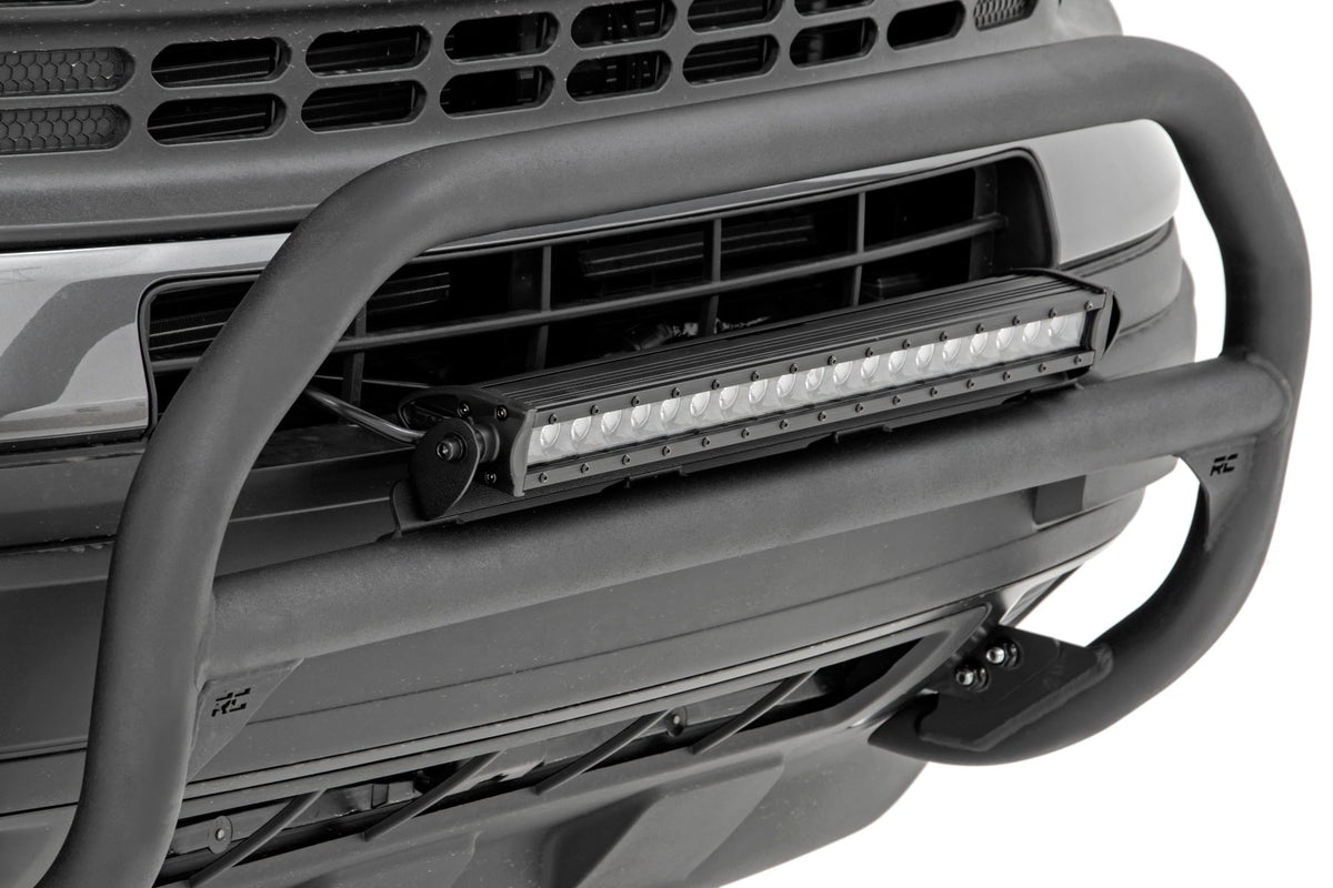 Nudge Bar | 20 Inch Black Single Row LED | Ford Bronco Sport 4WD (2021-2024) - Bull Bars (Image 2 of 6)